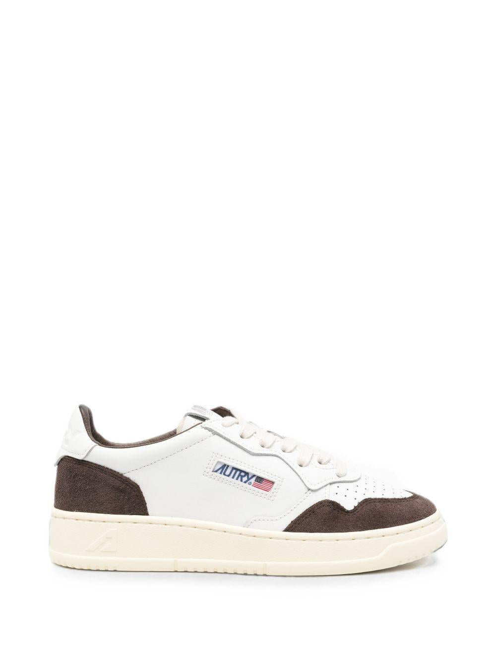 AUTRY Sneakers Medalist in pelle e suede marrone 