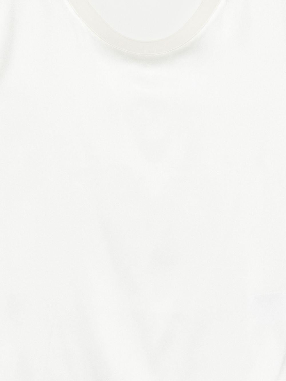 SEVENTY T-shirt in seta bianca 