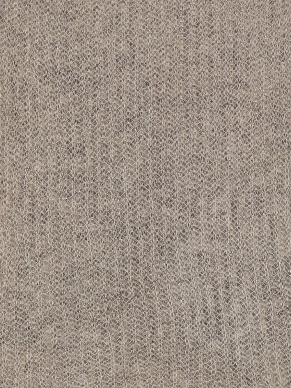 ANTONELLI Sciarpa in lana a coste con design bicolore 