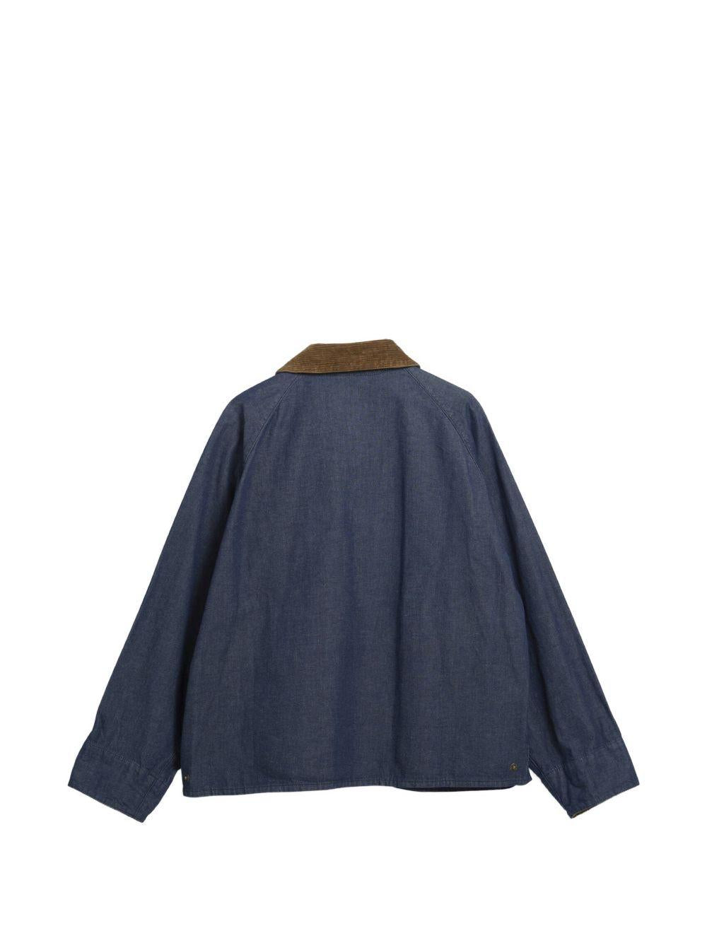 BARBOUR Giacca in denim con colletto a coste 