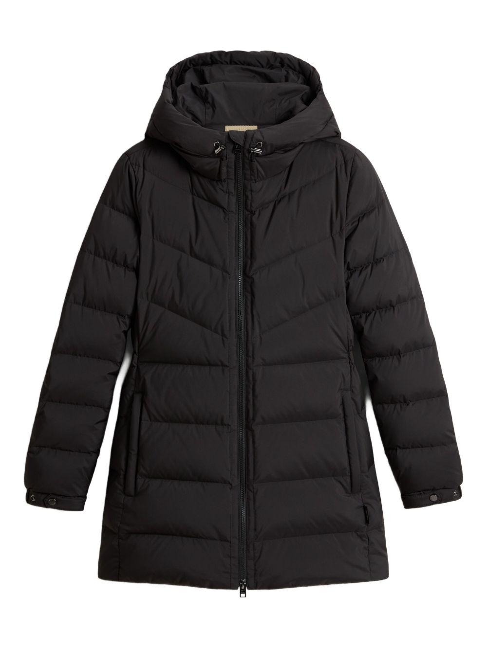 WOOLRICH Piumino lungo nero 