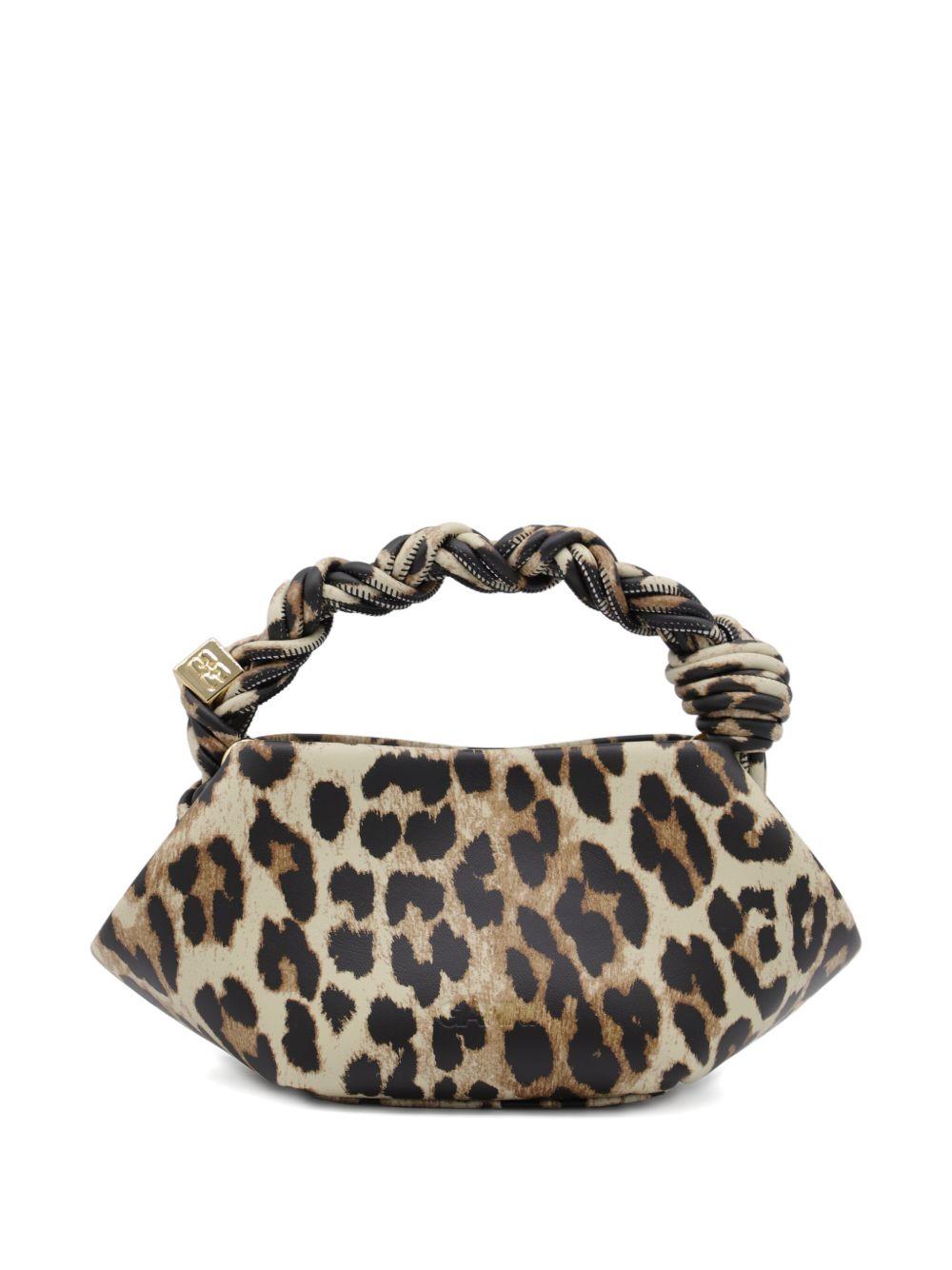 GANNI Borsa a mano 'Leopard Bou' piccola 