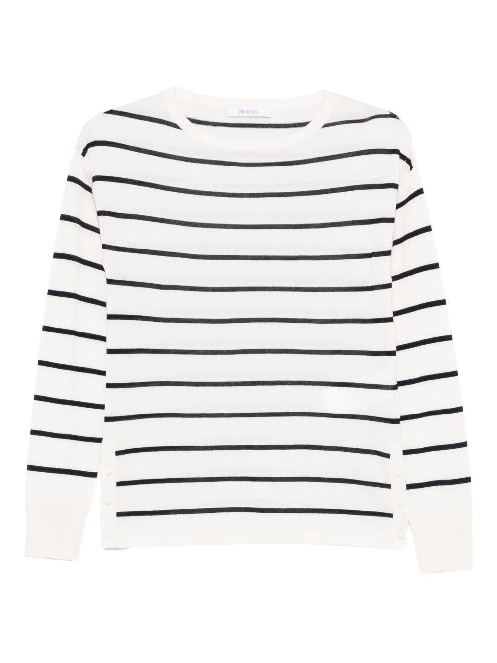 MAX MARA Maglia girocollo Bella in cashmere a righe 