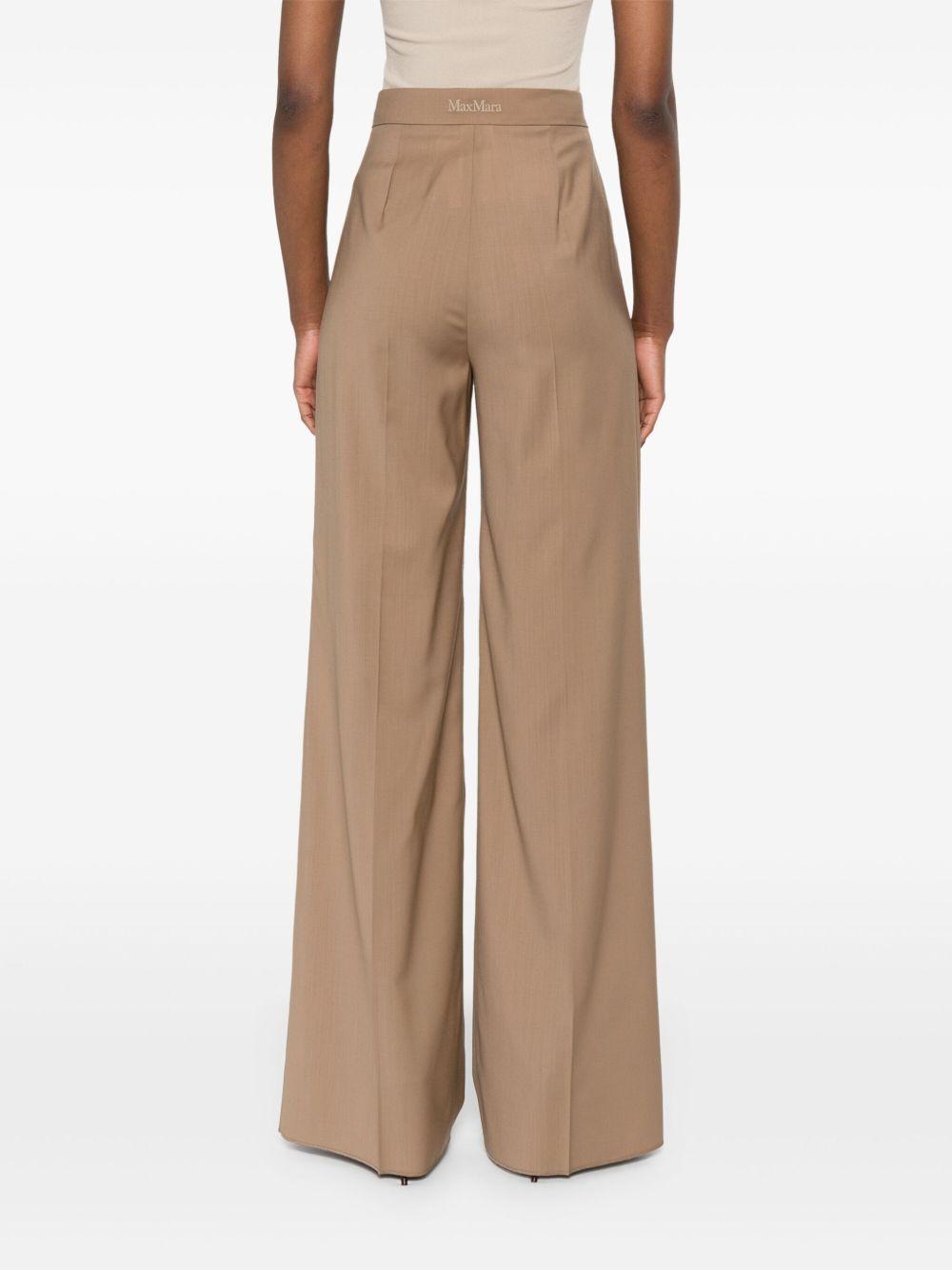 MAX MARA Pantalone 'Fernet'  in tela di pura lana leggera 