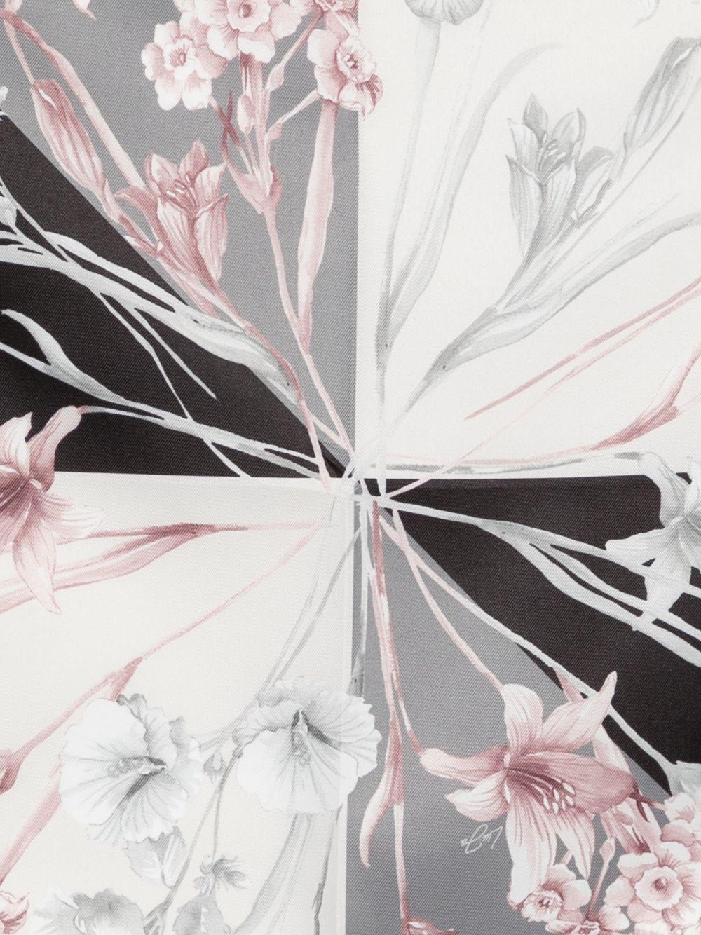 LIUJO Foulard quadrato con design geometrico e stampa floreale 