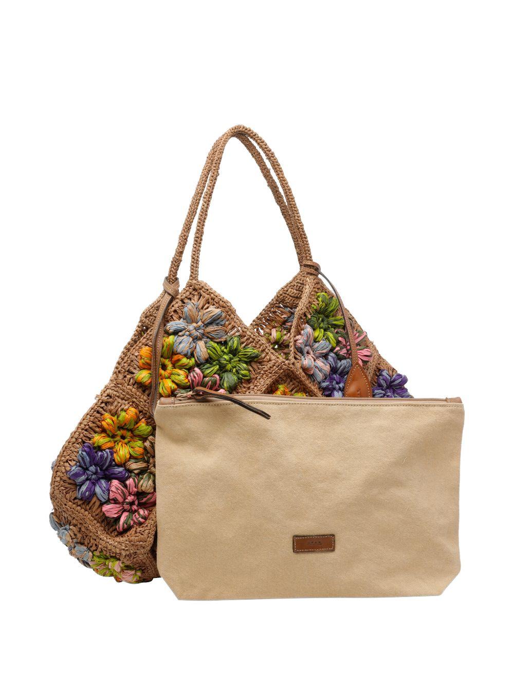 AFAR Borsa a spalla Desire in rafia 