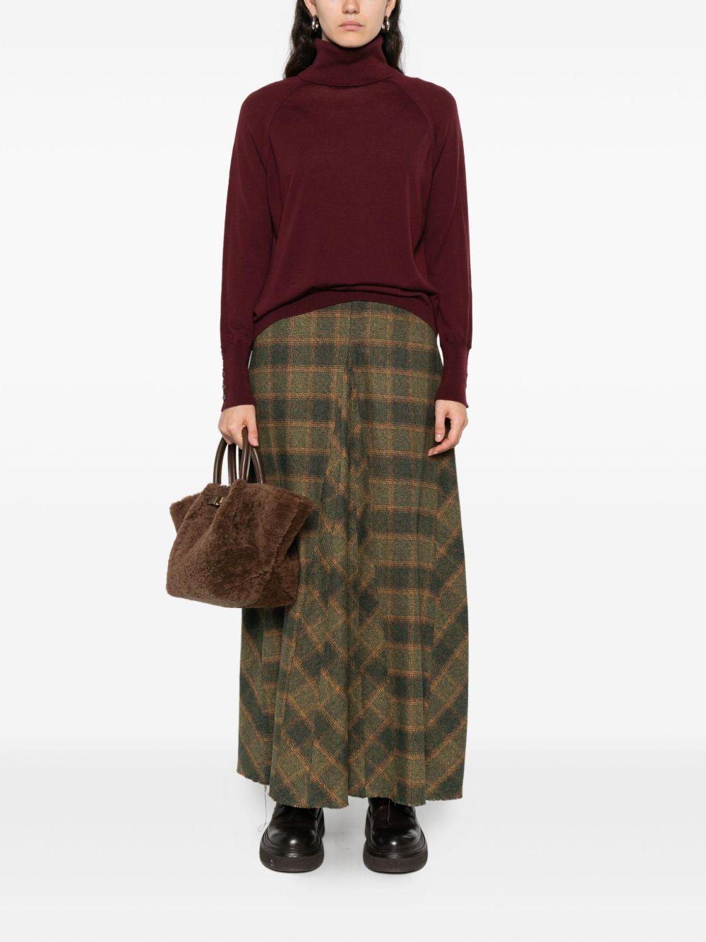 ALPHA STUDIO Maglia a collo alto bordeaux 