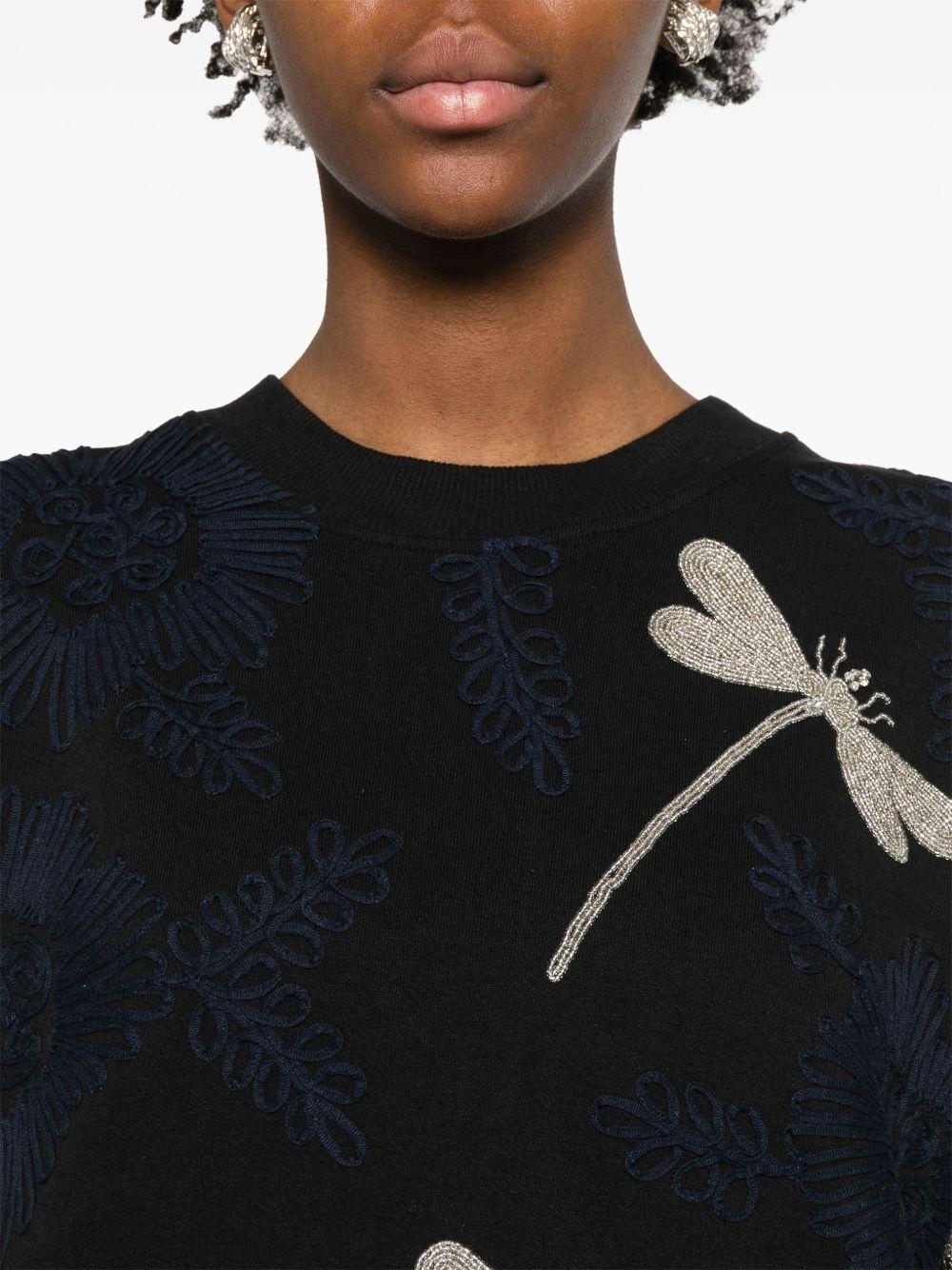 FORTE FORTE Felpa 'My T-Shirt' in cotone nero 