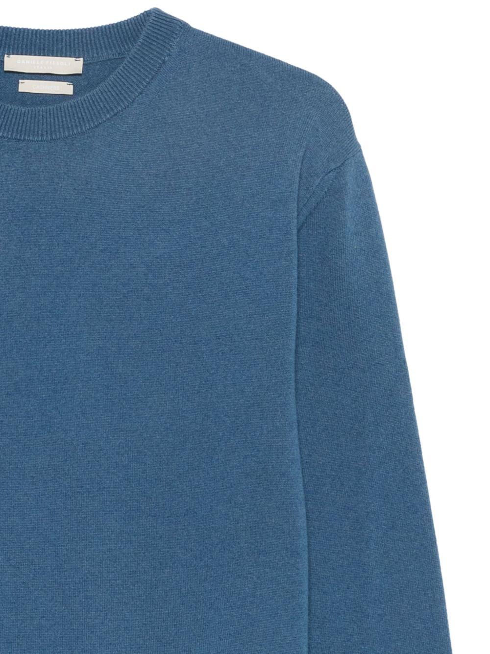 DANIELE FIESOLI Maglia in cashmere blu 