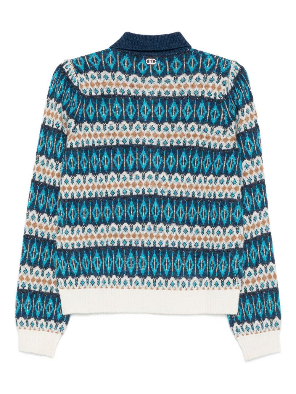 LIUJO Polo con fantasia geometrica 