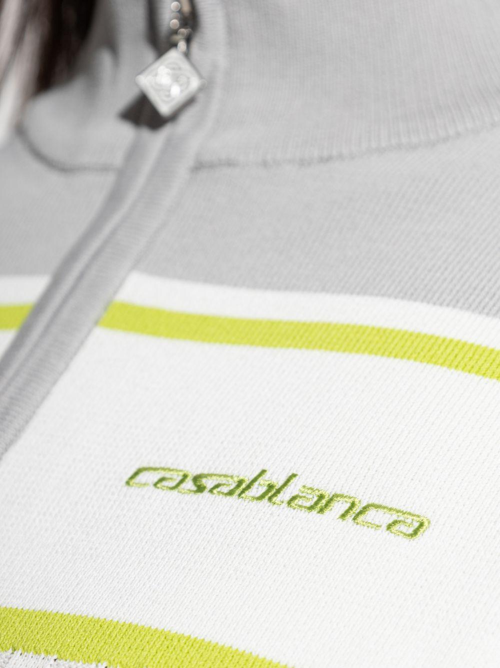 CASABLANCA Mini abito con zip e rouches 