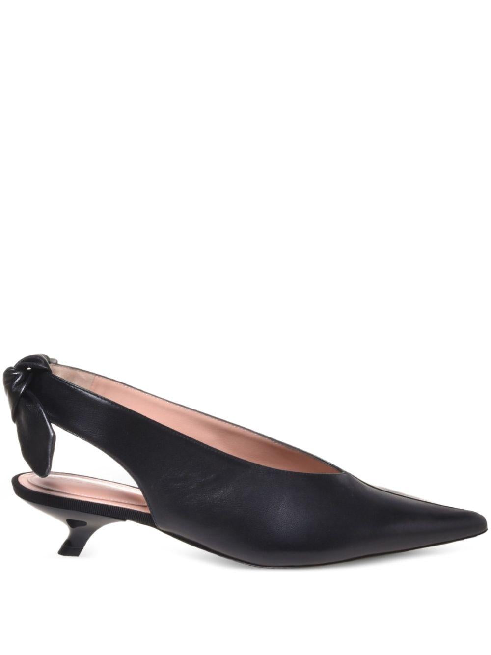 ALBERTA FERRETTI Slingback a punta in pelle con dettaglio fiocco 