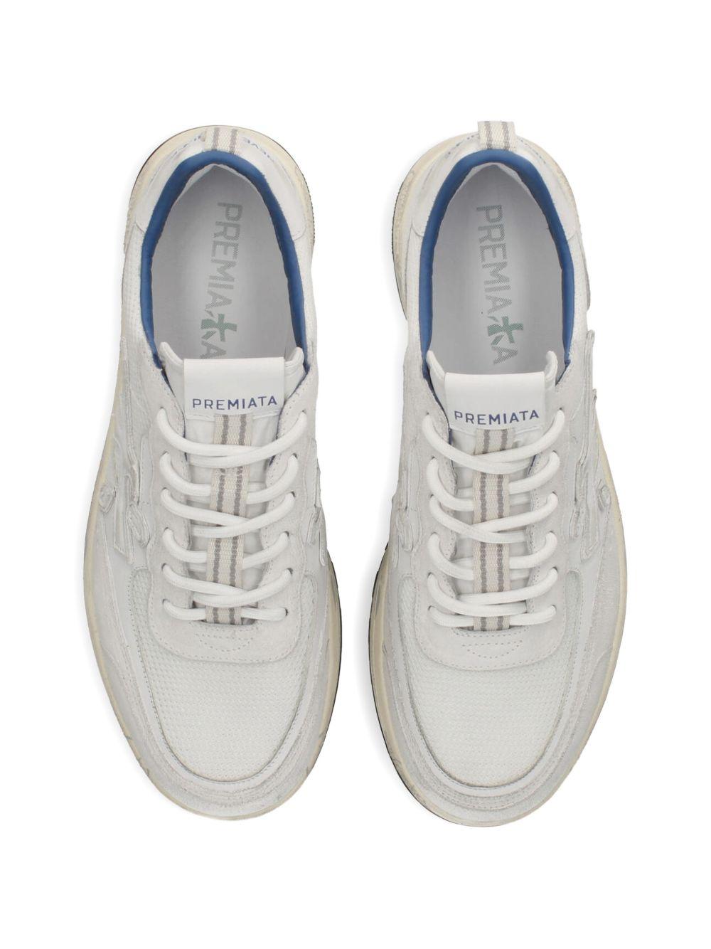 PREMIATA Sneakers Nous in pelle bianca 