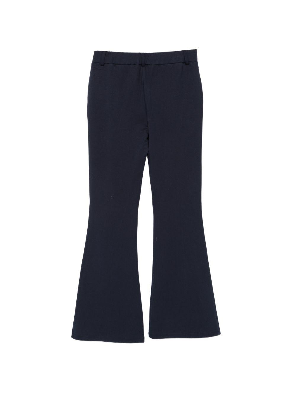 LIUJO Pantaloni blu navy a zampa di elefante 
