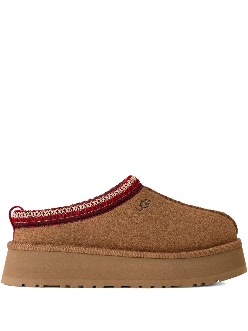 UGG Sabot Tazz II in pelle scamosciata color castagna 