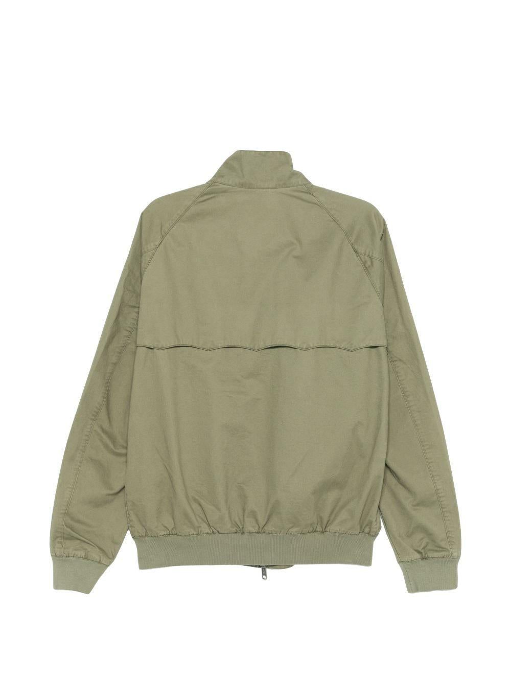 BARACUTA Giacca verde con tasche e zip 