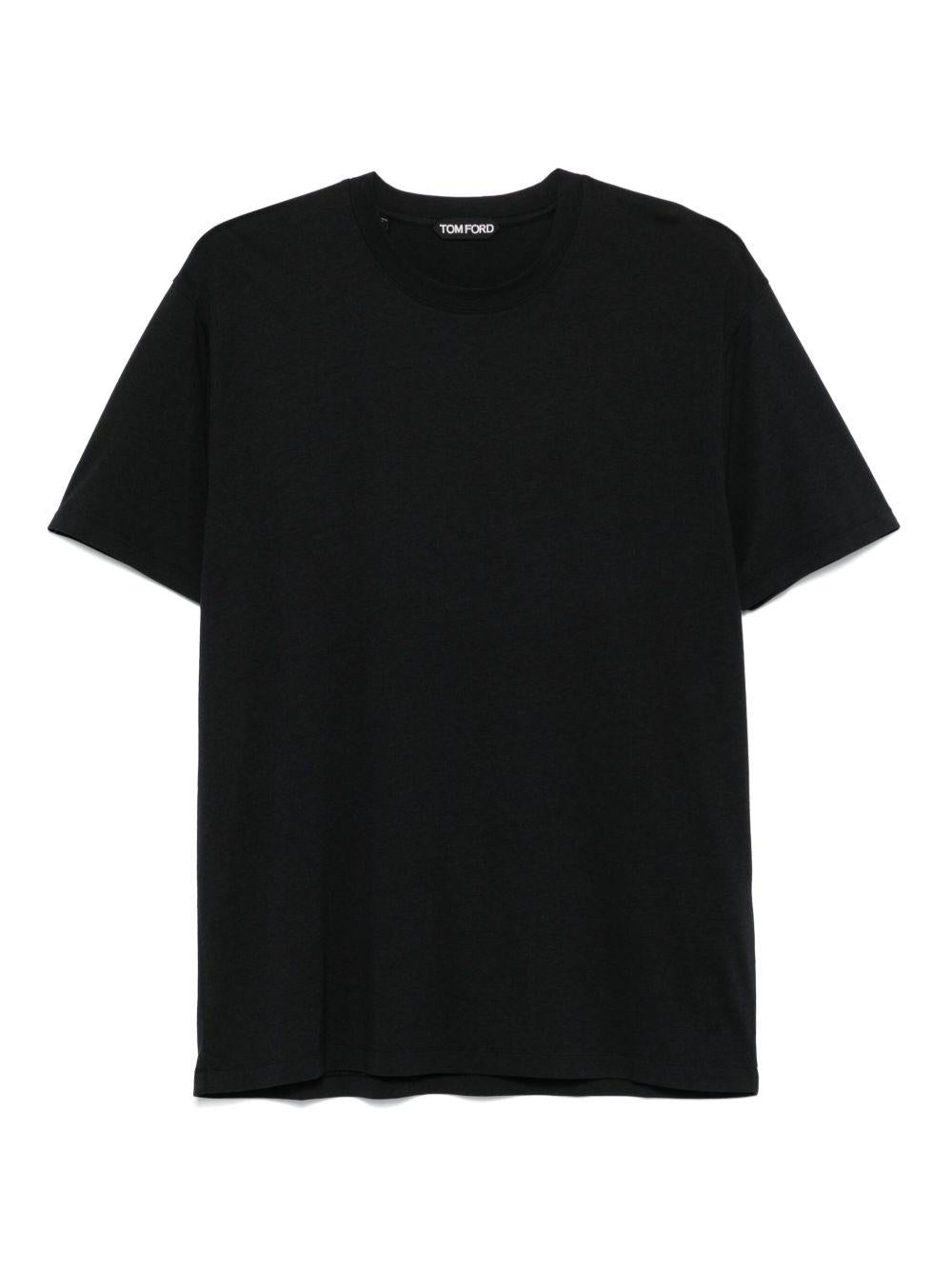 TOM FORD T-shirt nera girocollo 