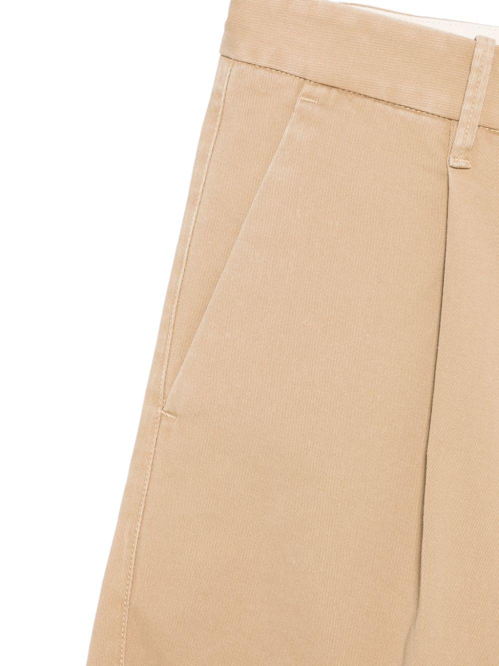 NINE IN THE MORNING Pantaloni beige con chiusura a bottoni 