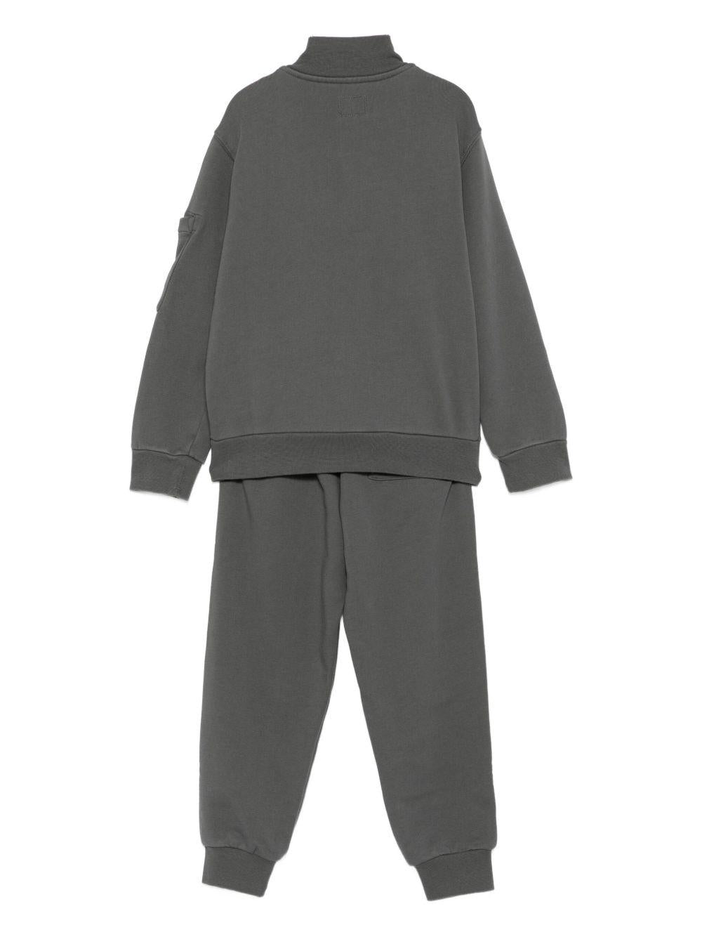 CP COMPANY Tuta sportiva in cotone grigio 