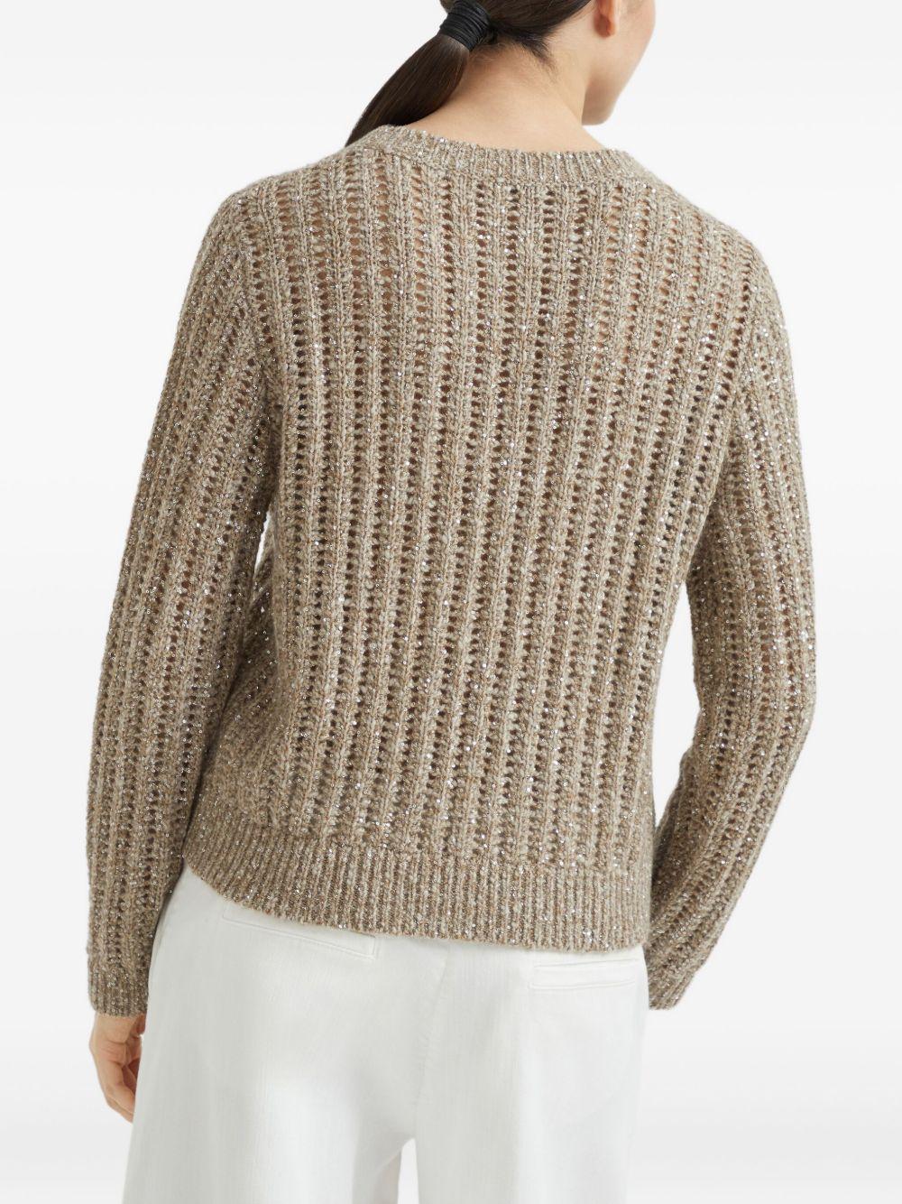 BRUNELLO CUCINELLI Maglia girocollo beige 