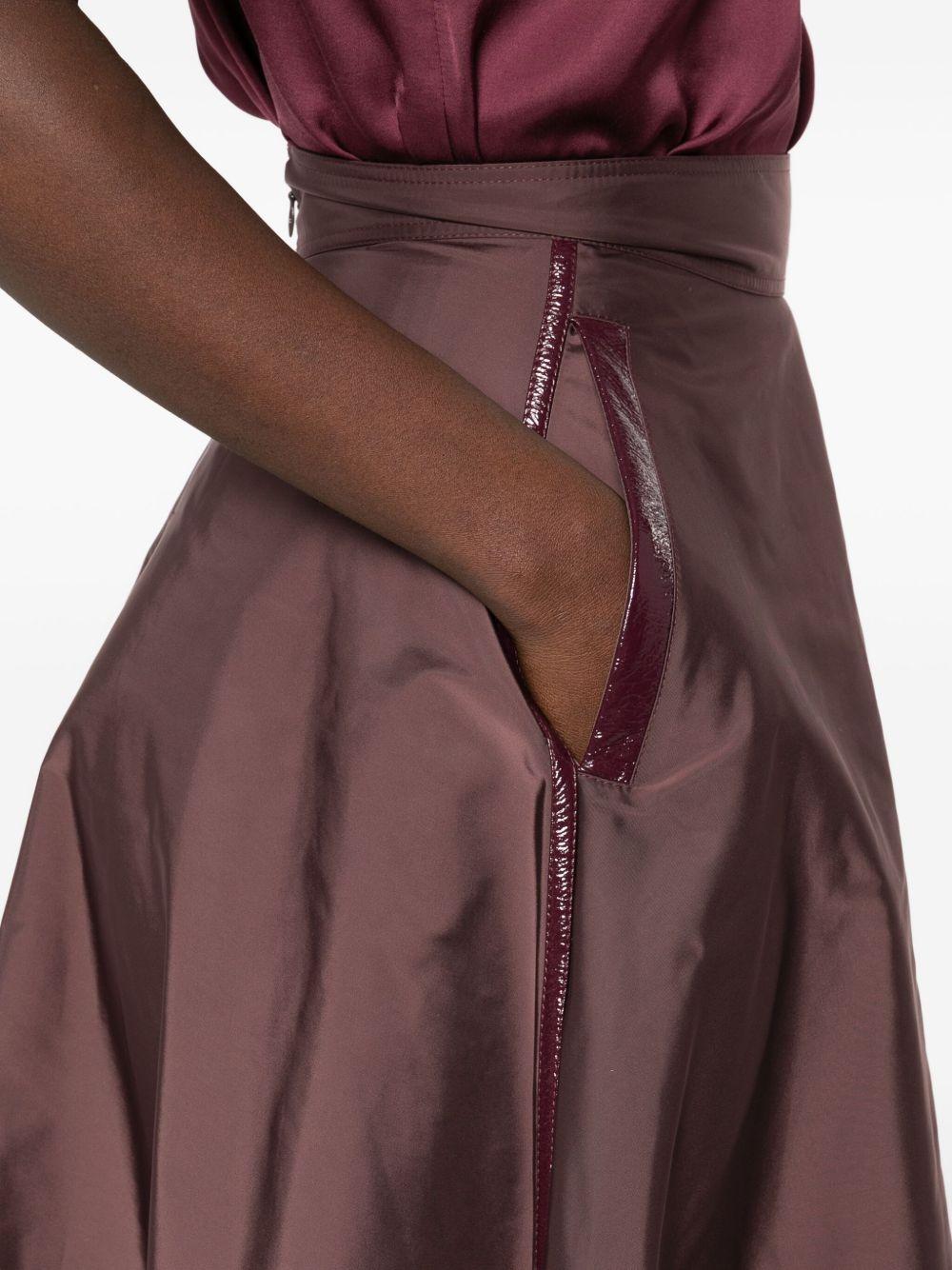 ELISABETTA FRANCHI Gonna in tessuto vela con cintura 