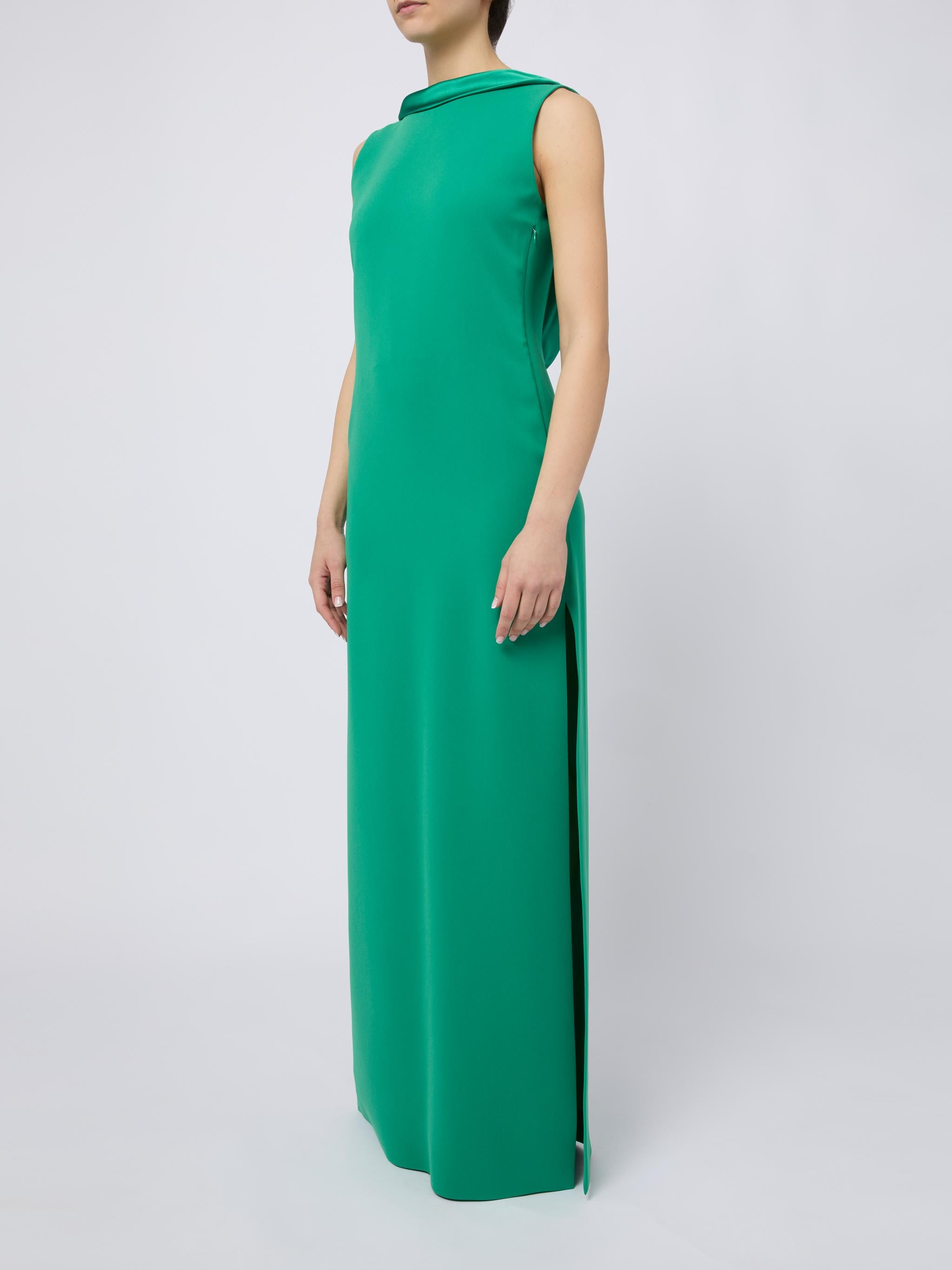 MAX MARA PIANOFORTE Abito elegnate lungo scollato sulla schiena 