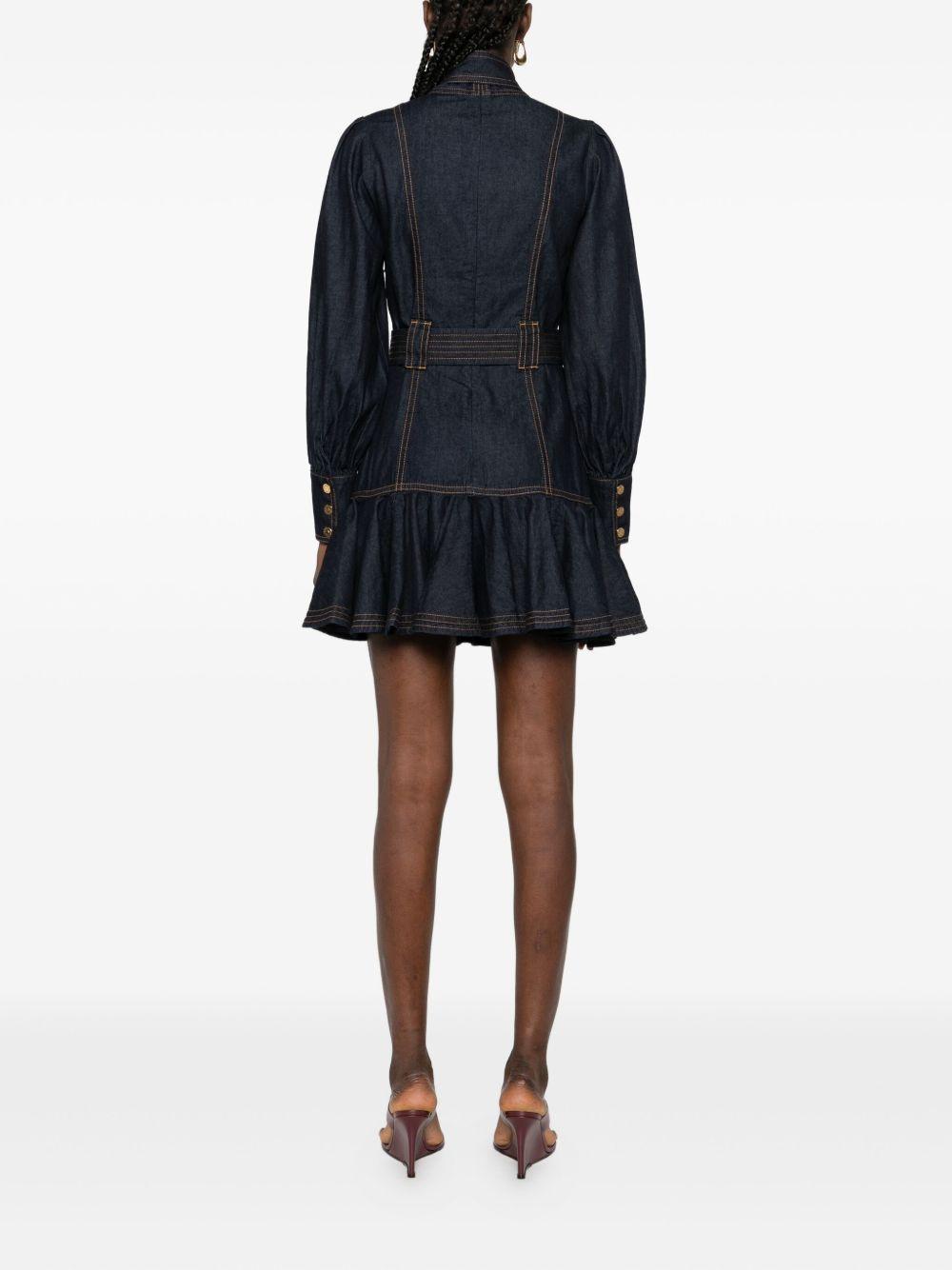 ZIMMERMANN Abito corto in jeans 