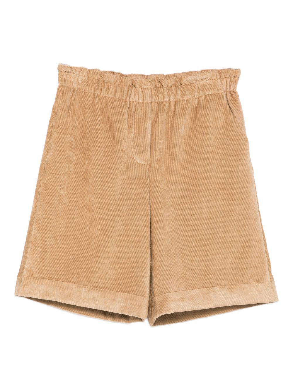 MONCLER Shorts in velluto beige 