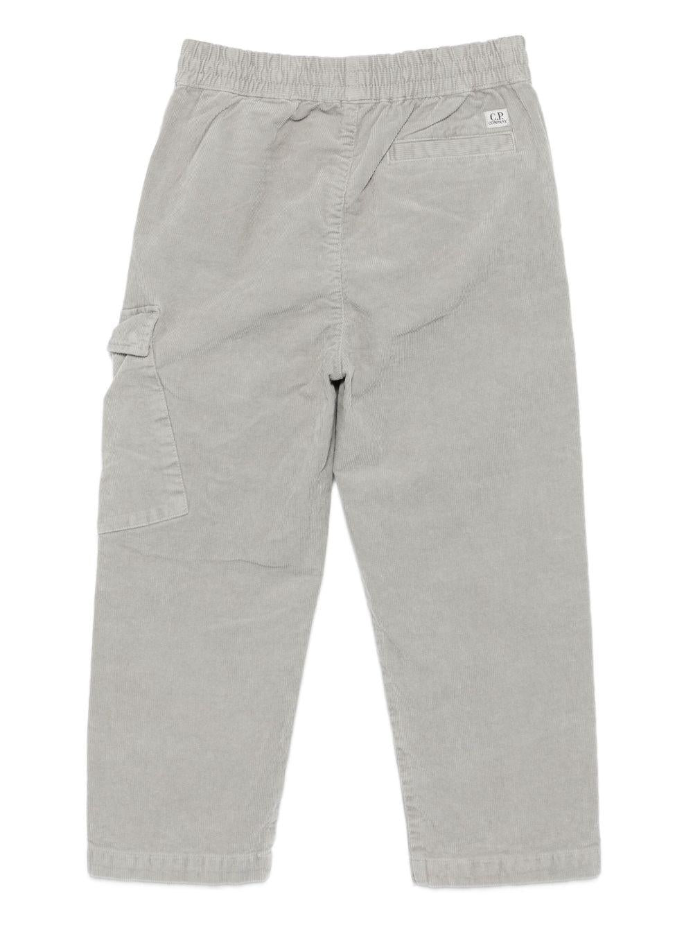 CP COMPANY Pantaloni a coste con applicazione 