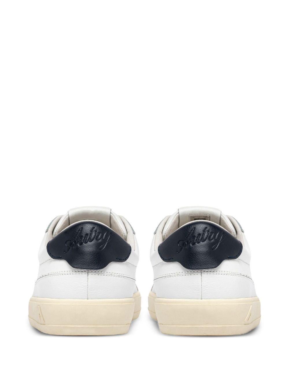 AUTRY Sneakers Windspace Low in pelle bianca e Space 