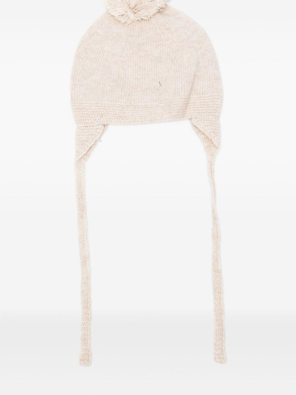 LARANJINHA Berretto con pompon e paraorecchie 