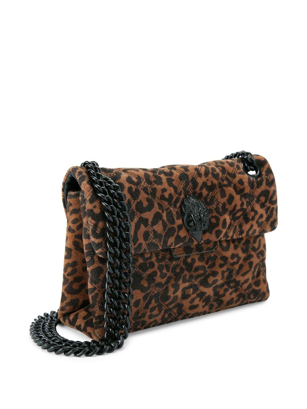 KURT GEIGER Borsa a spalla mini Kensington in stampa animalier 