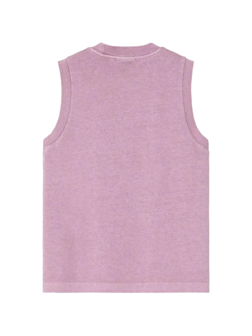CARHARTT WIP T-shirt rosa senza maniche con logo 