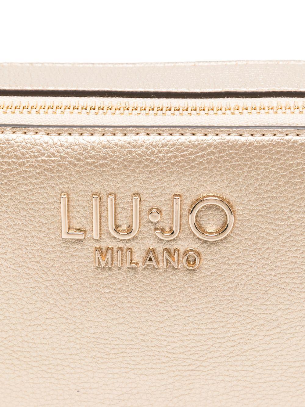 LIUJO Borsa a tracolla rose-gold con logo 
