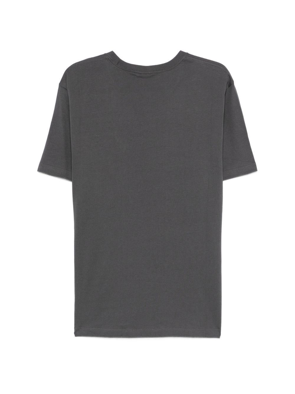 THE NORTH FACE T-shirt grigia con logo nero sul petto 