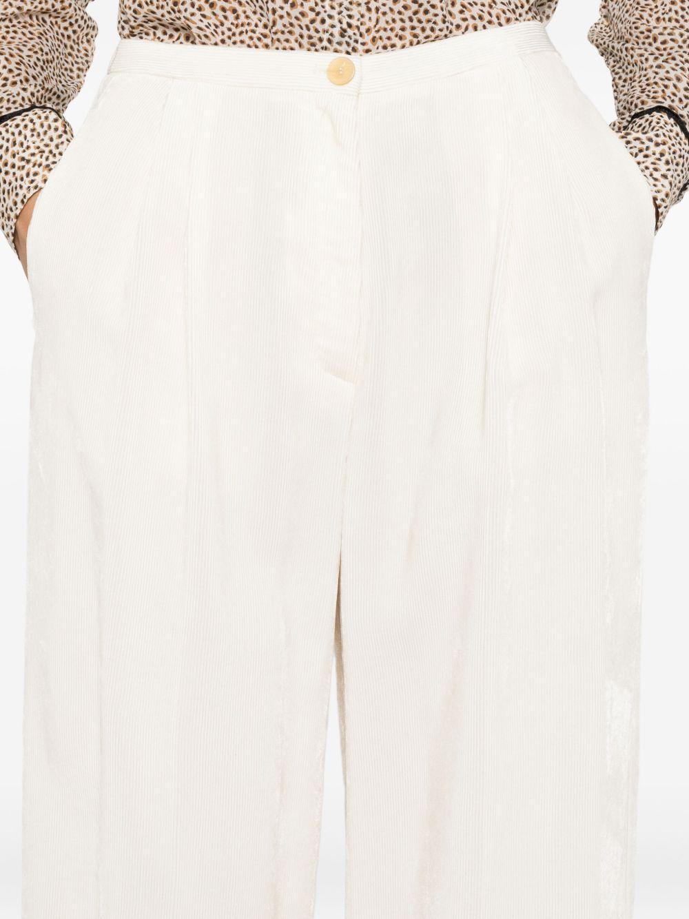 FORTE FORTE Pantalononi wide leg color panna 