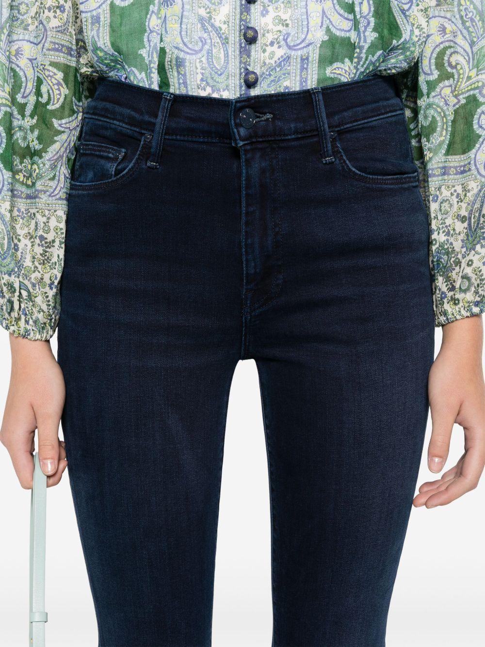 MOTHER Jeans a zampa The Weekender Fray blu 