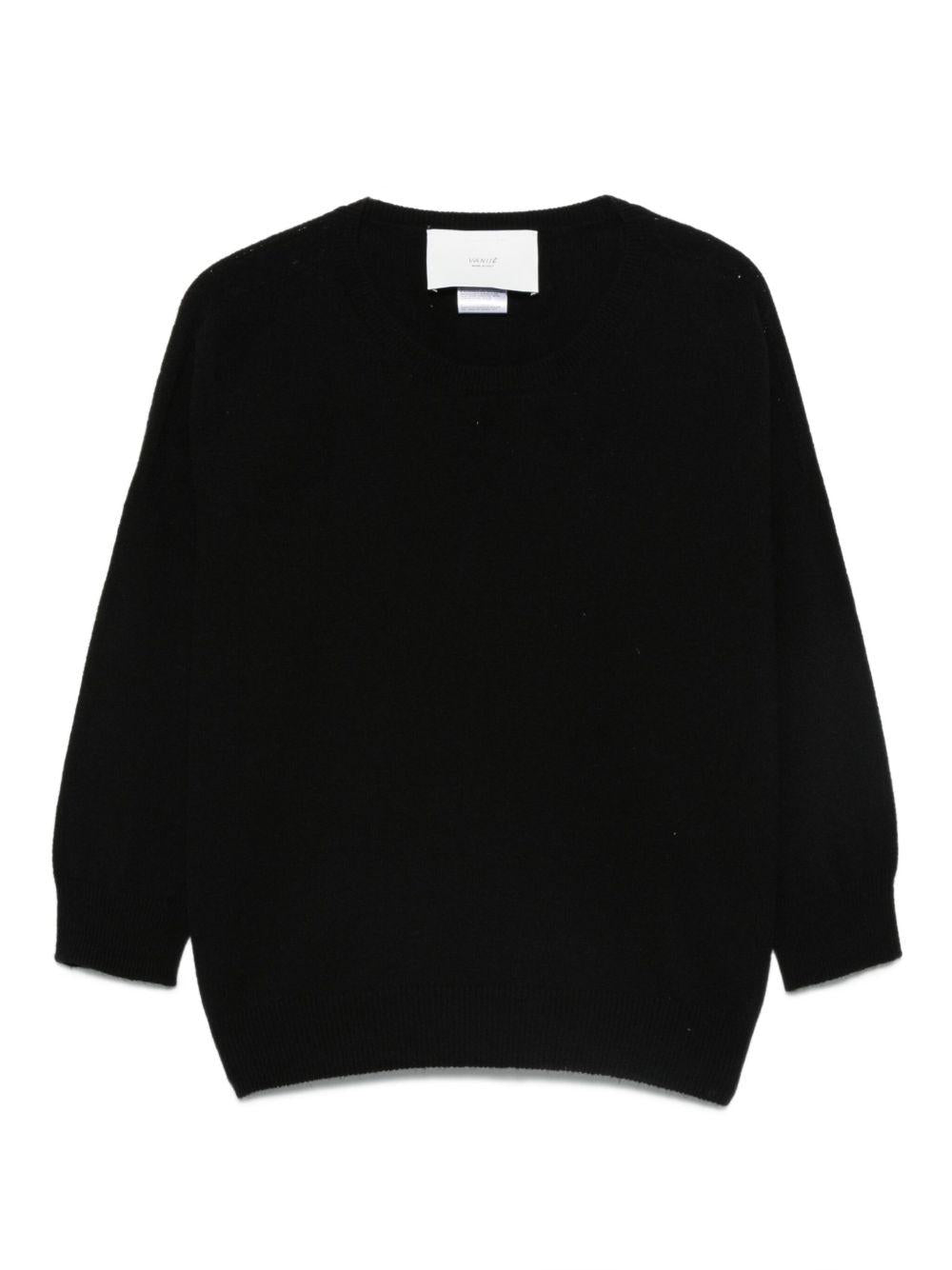 VANISE Maglia girocollo 'Megan Nero' 