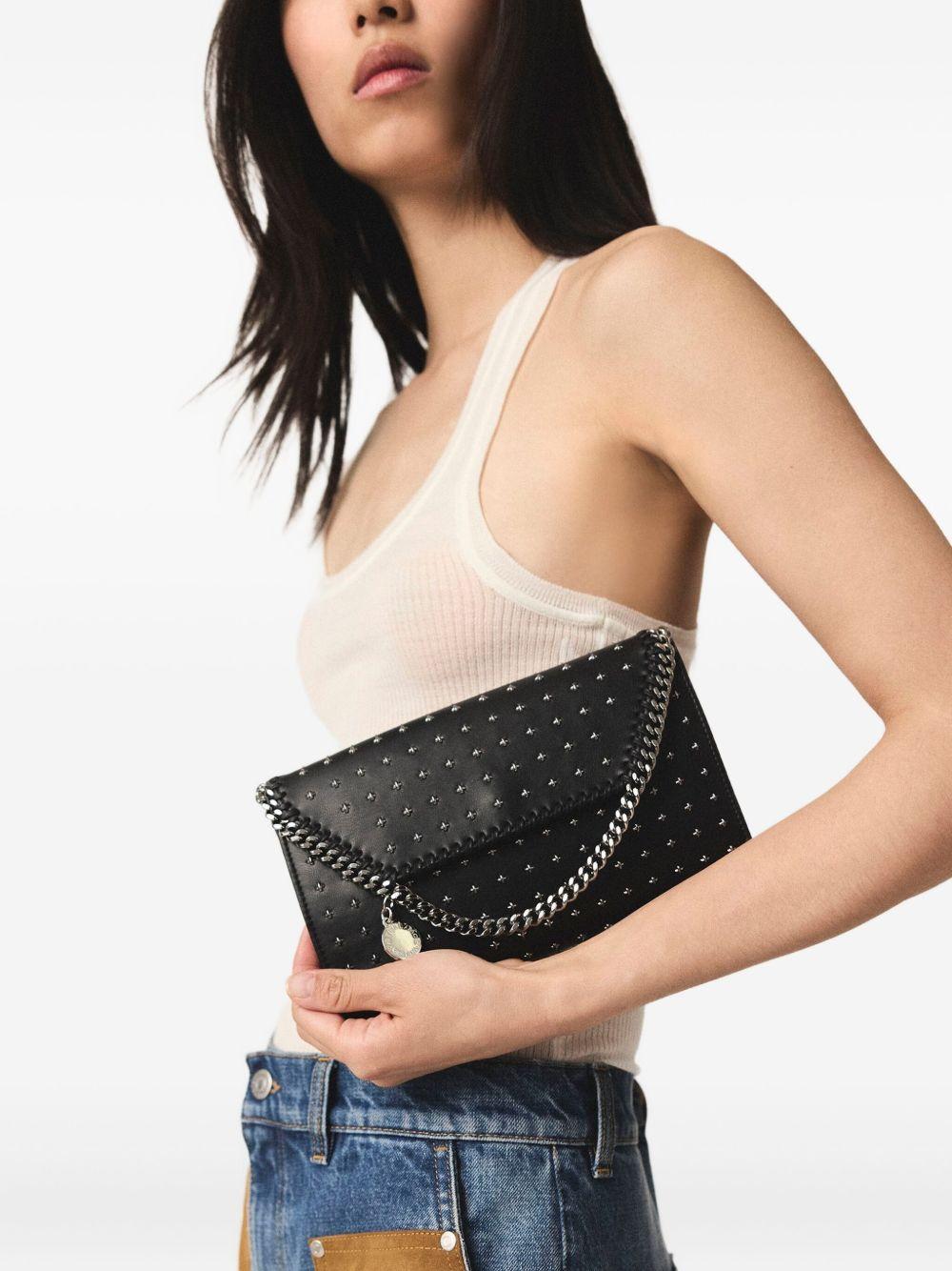 STELLA MCCARTNEY Borsa a tracolla 'Falabella Star' nera con borchie 