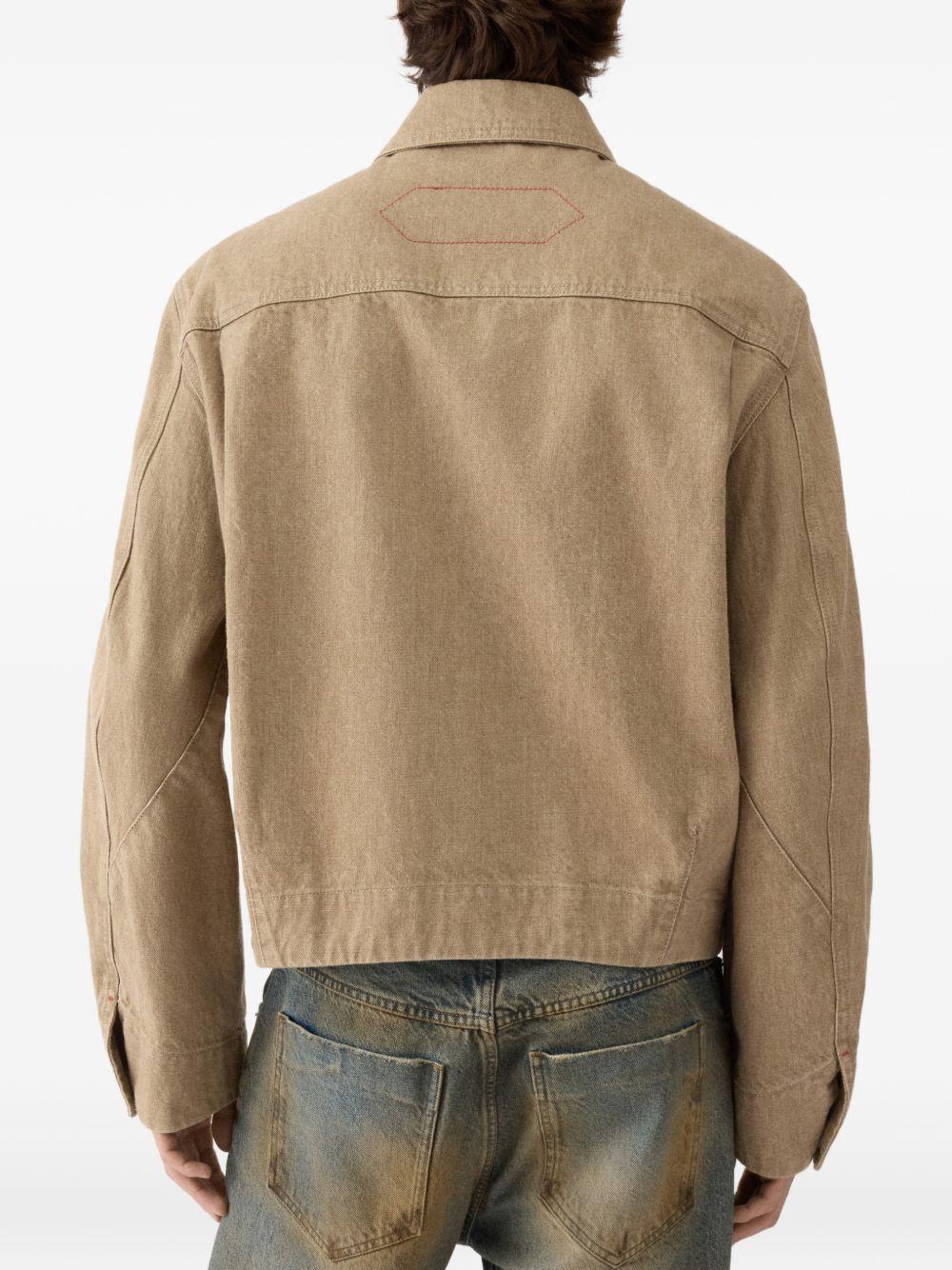 JACQUEMUS Giacca Miranda De-Nimes in denim beige 