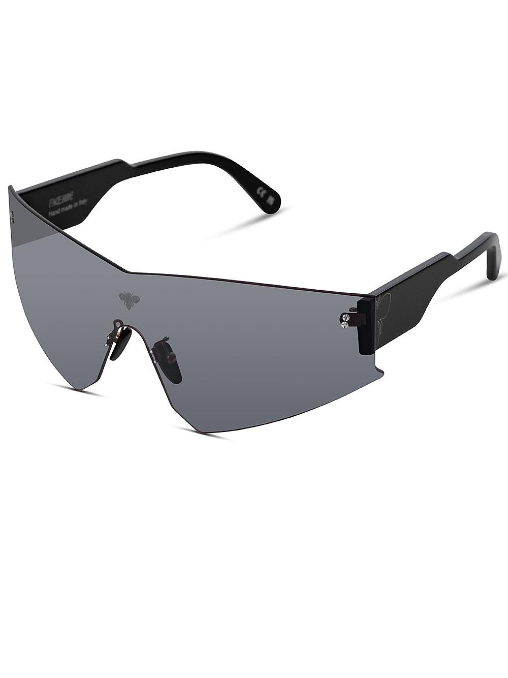 FACE HIDE Occhiali Vertigo in acetato forma futuristica 