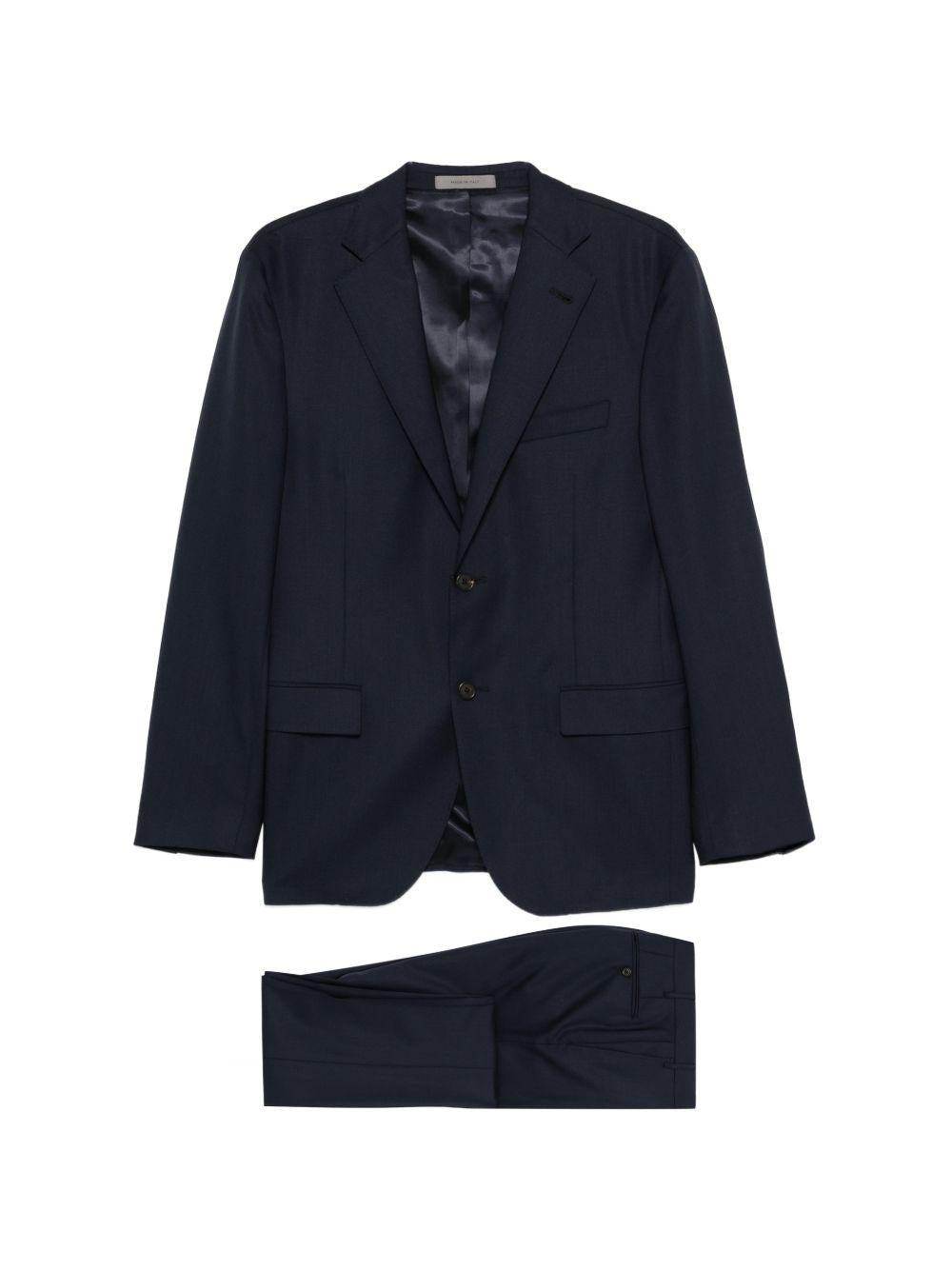 CORNELIANI Completo blu con giacca monopetto 