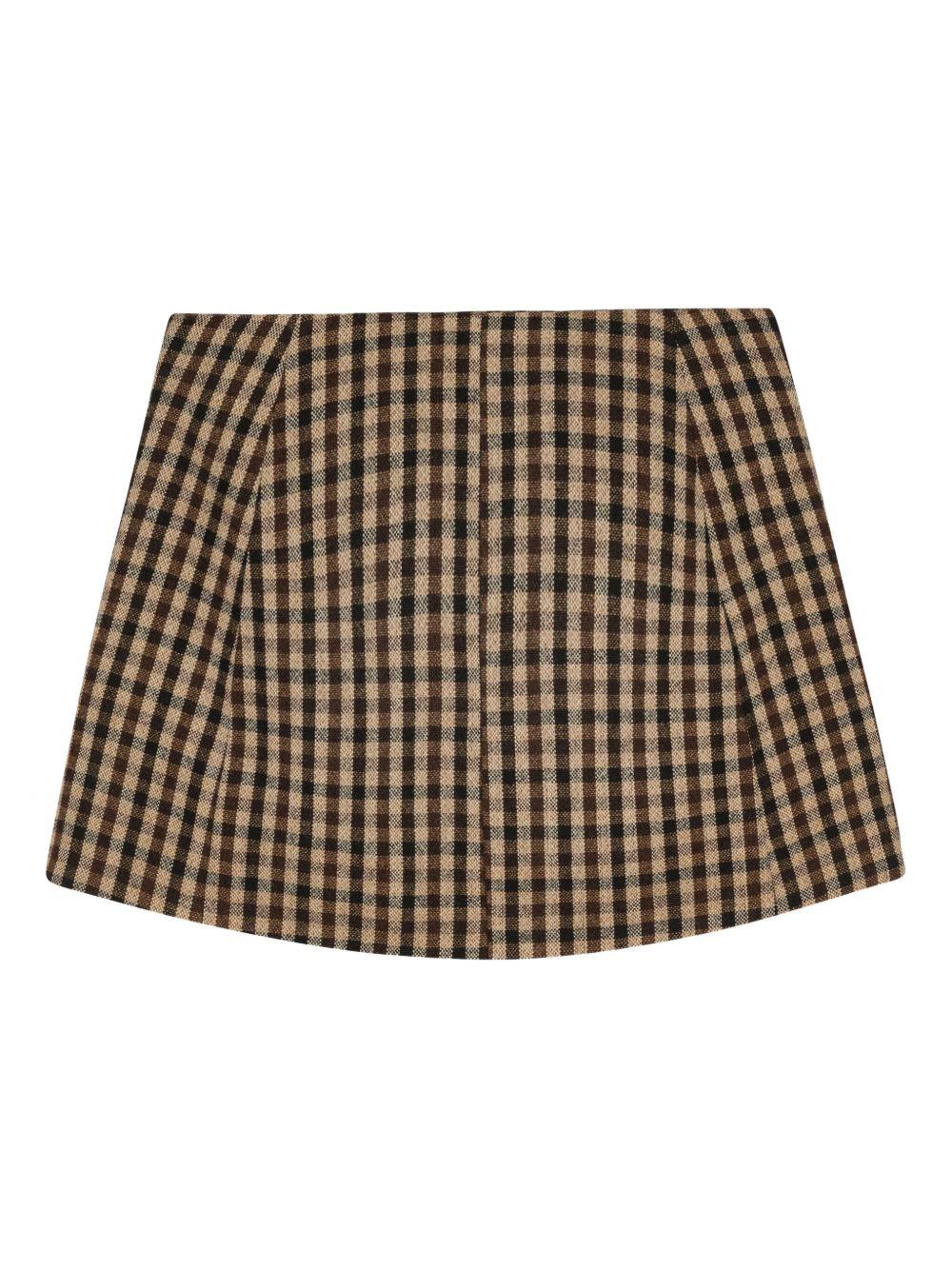 GANNI Minigonna a quadri 