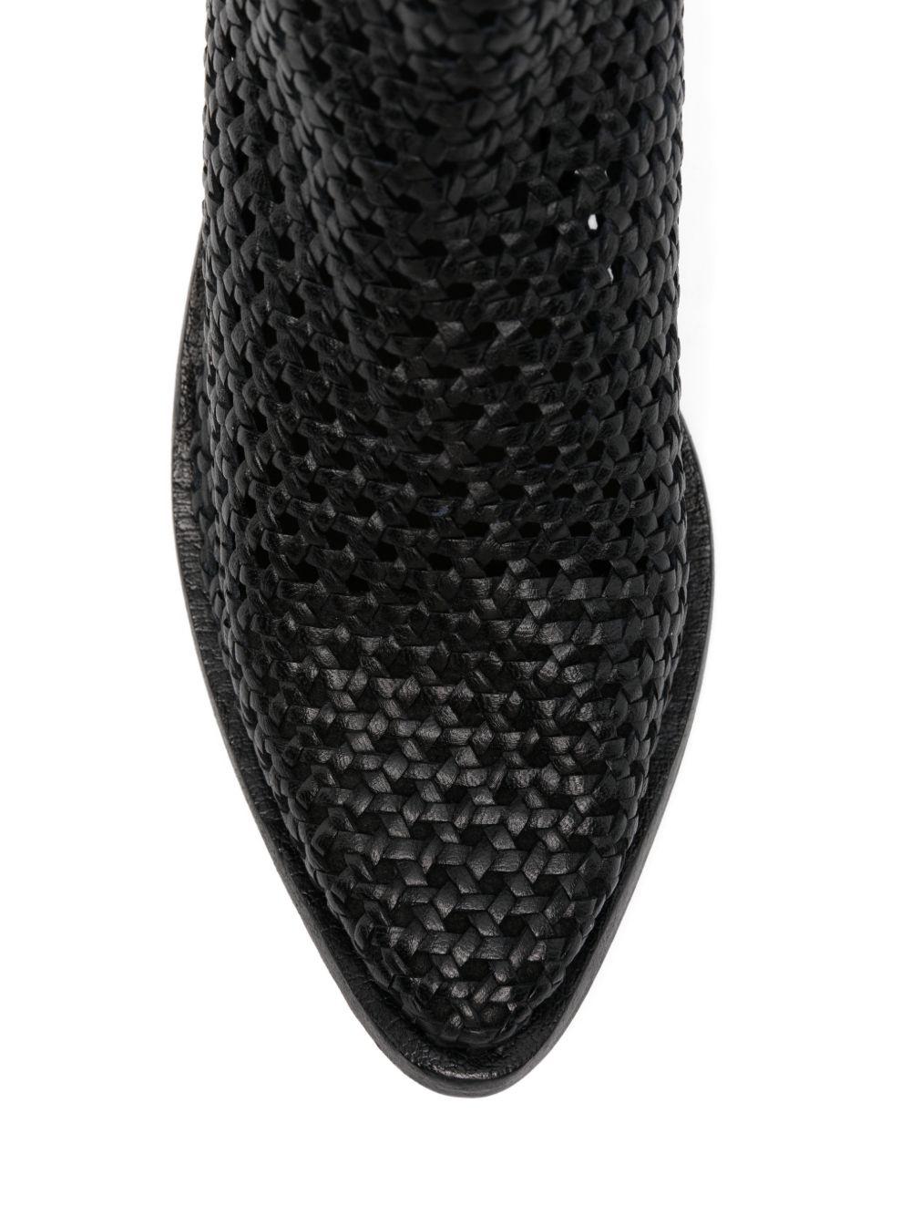 ZOLFO Stivaletti Melody in pelle intrecciata 