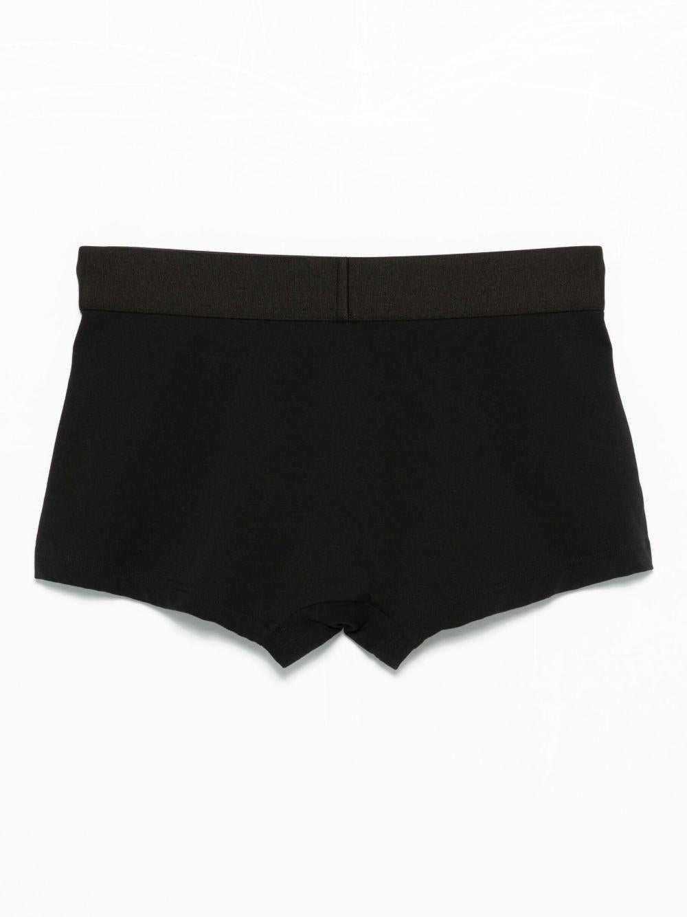 VERSACE Boxer neri con elastico in vita 