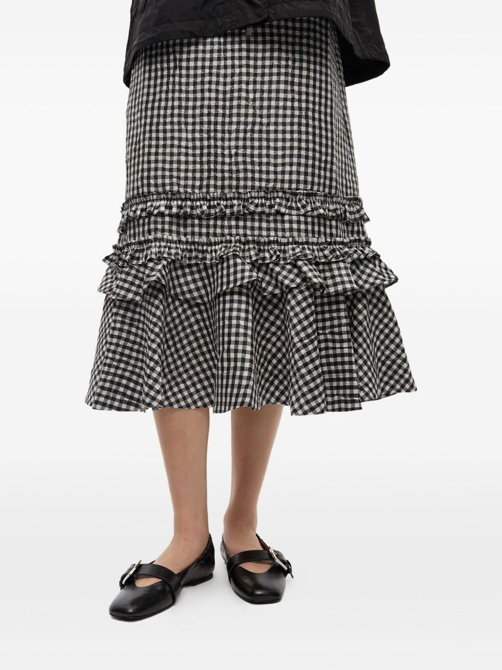 GANNI Ballerine nere con cinturino con fibbia 