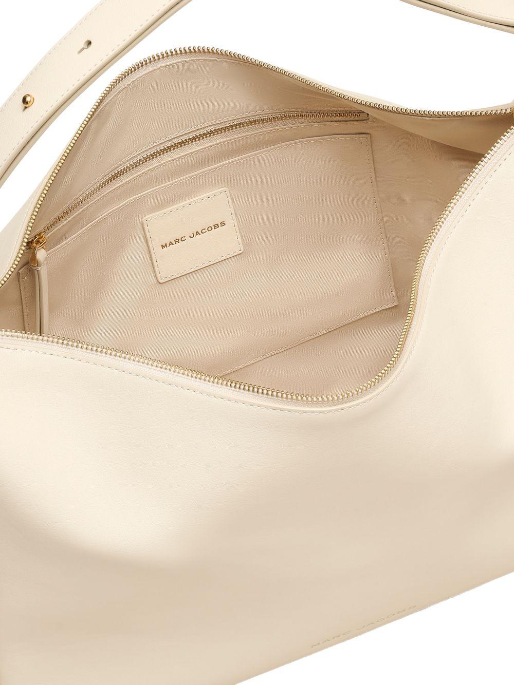 MARC JACOBS Borsa a spalla The Scene Large in pelle bianca<BR/> 