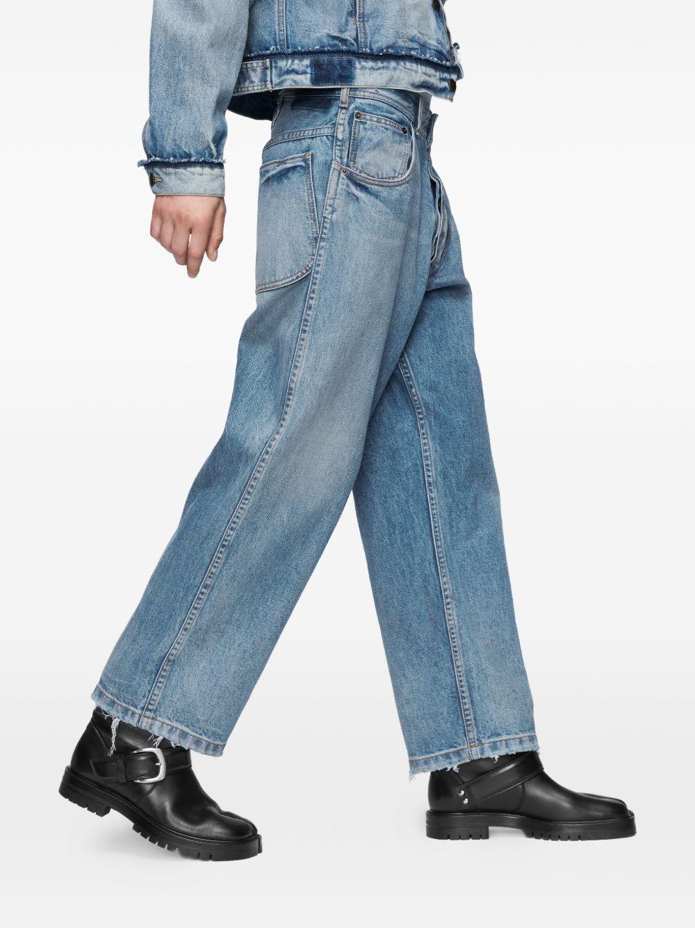 MAISON MARGIELA Jeans blu con orlo grezzo 