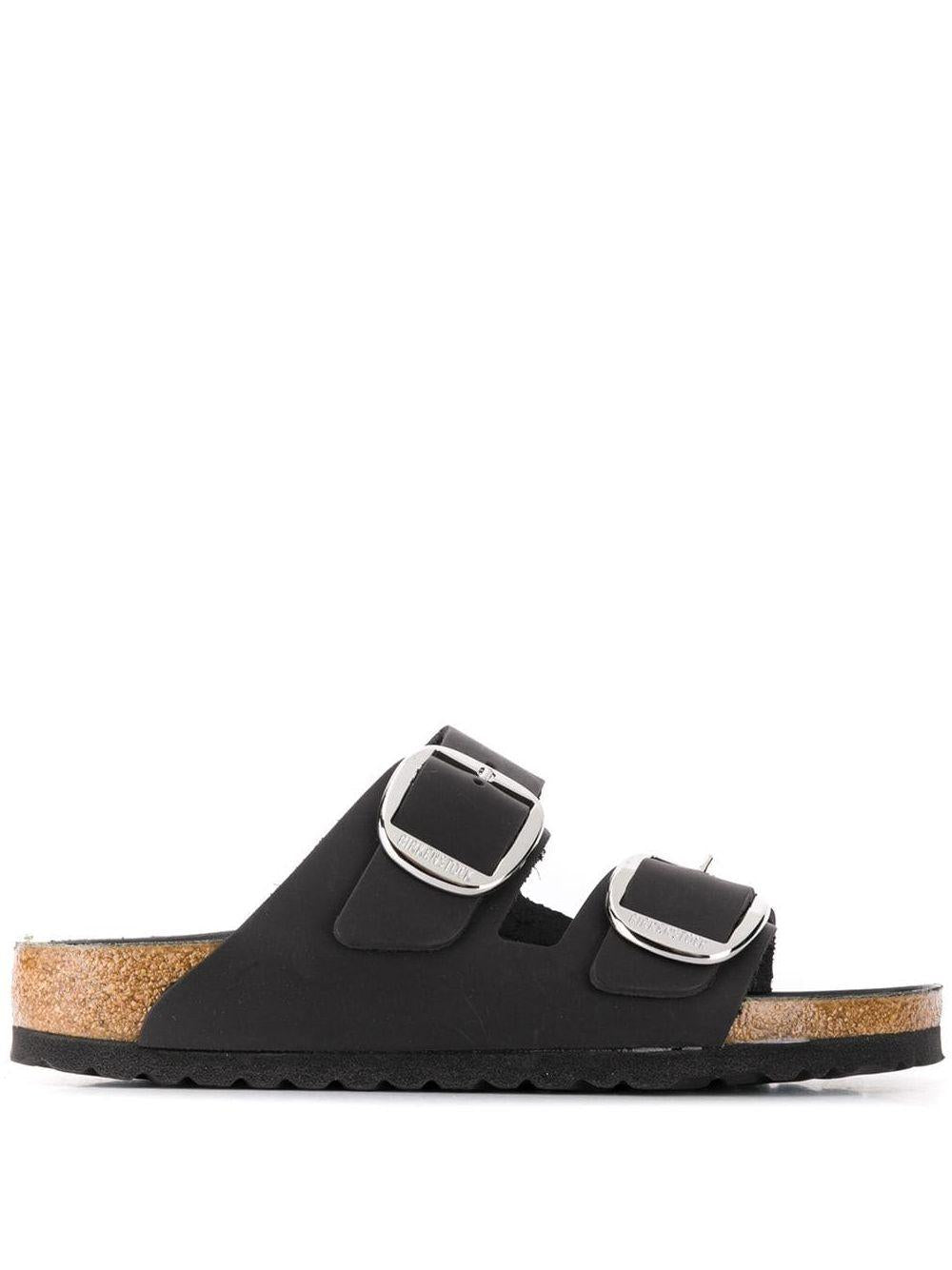 BIRKENSTOCK Ciabatta nera 'Arizona' con doppia fascia 