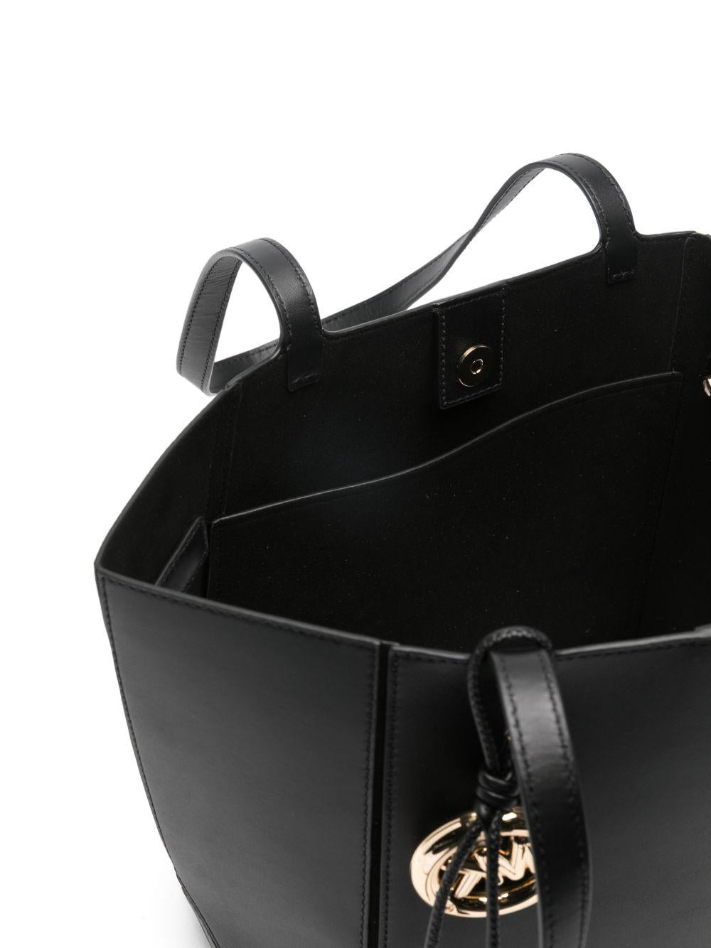 MICHAEL KORS Borsa a spalla nera con logo 